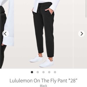 Lululemon Black On the Fly Drawstring Pants
